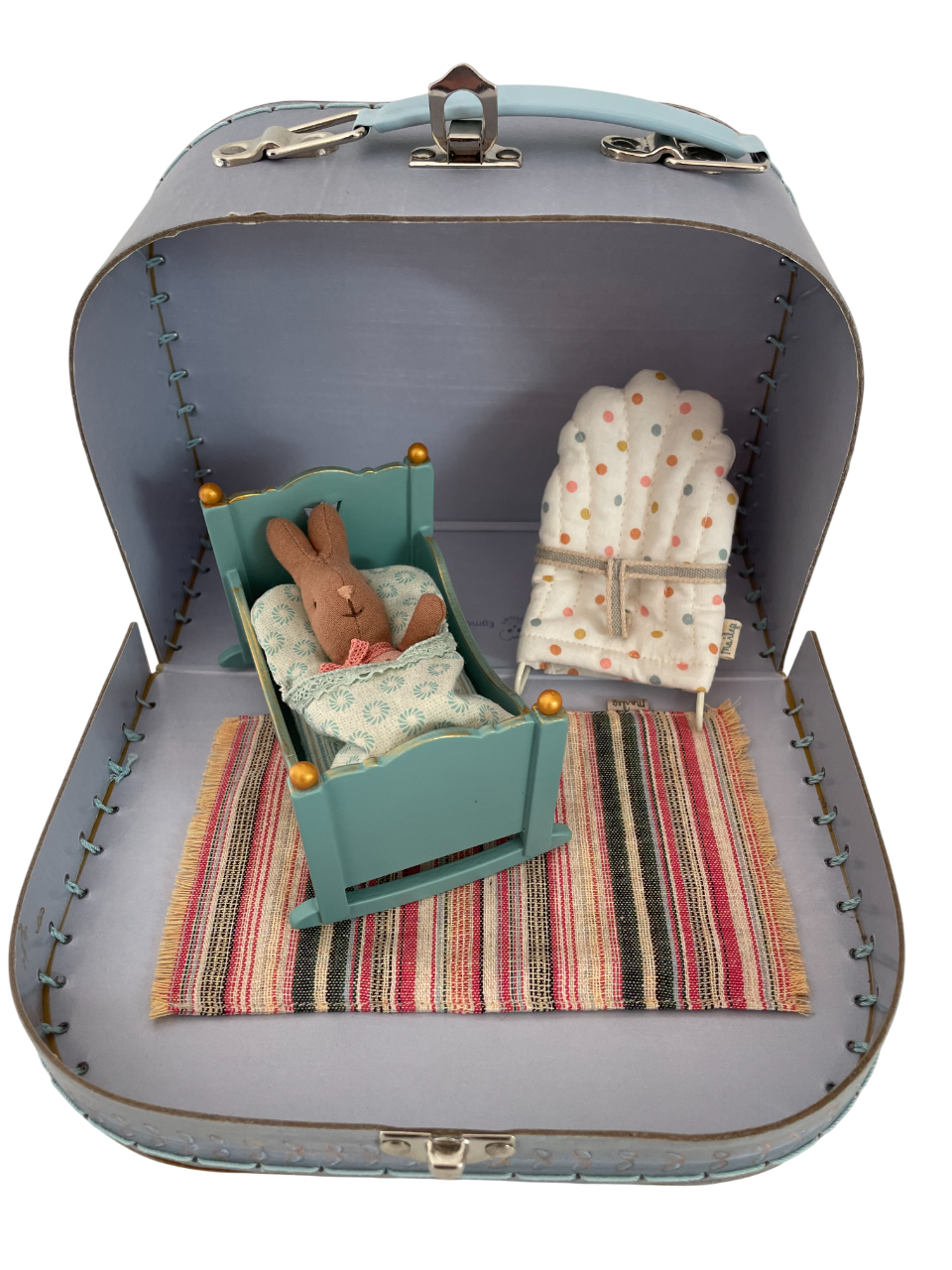 Geschenkset "Hasenbaby-Zimmer" blau