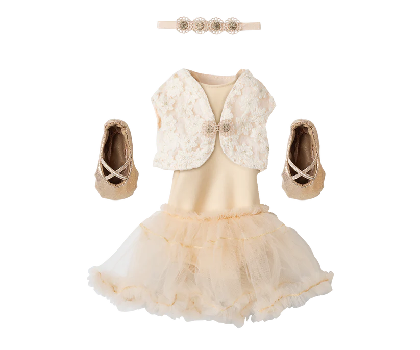 Balletkleid creme Grösse 3