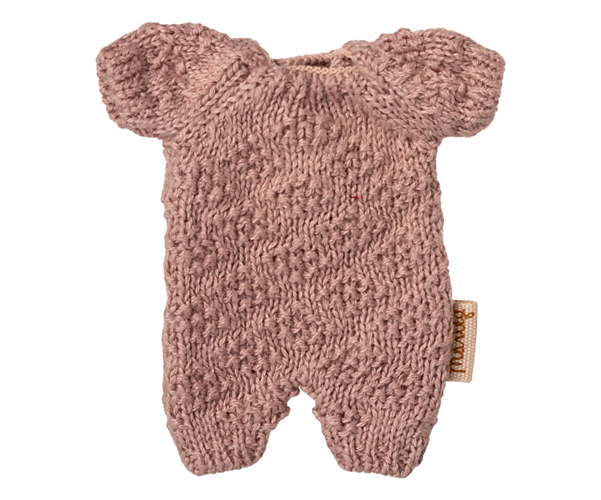 Overall gestrickt altrosa