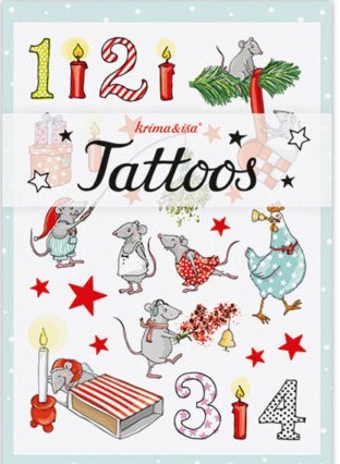 Tattoos Weihnachtsmäuse