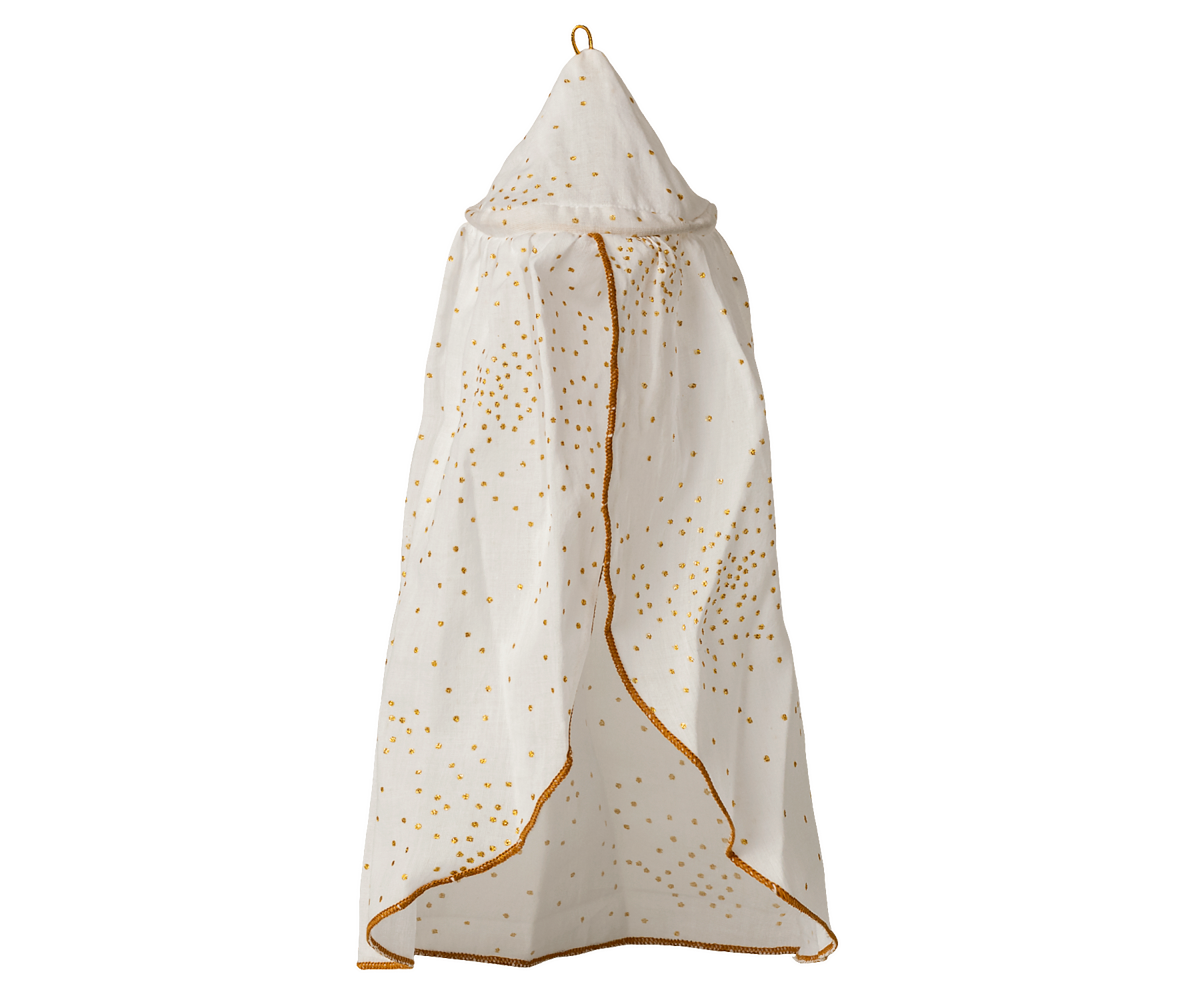 Betthimmel weiss-gold